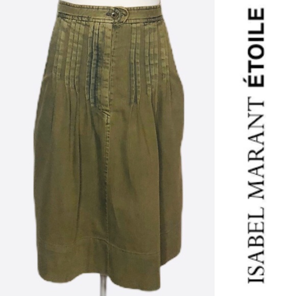 Isabel Marant Dresses & Skirts - Vintage Isabel Marant Etoile Green Pleated Skirt green